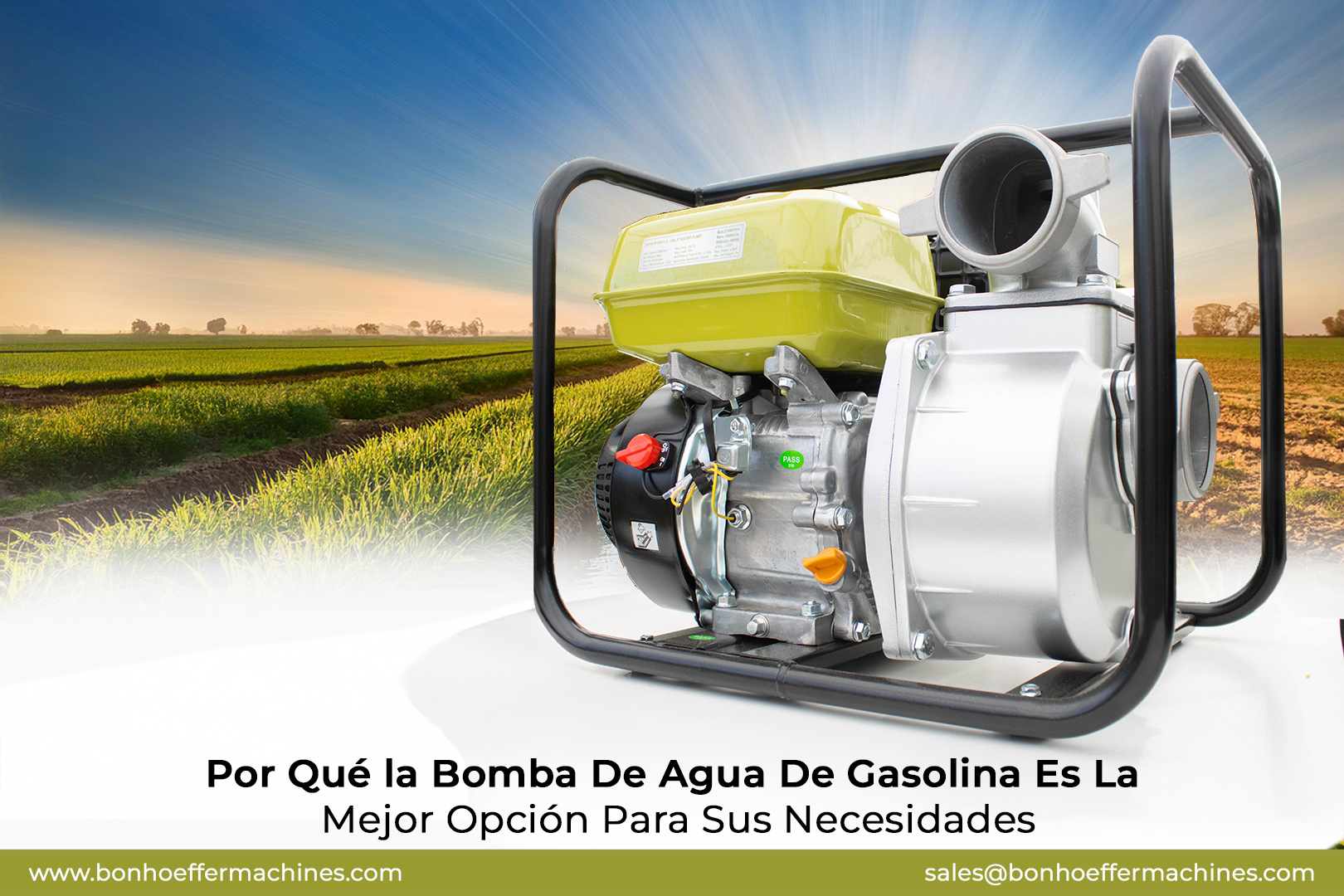 ¿Por qué una Bomba de Agua a Gasolina es la Mejor Elección para tus Necesidades?