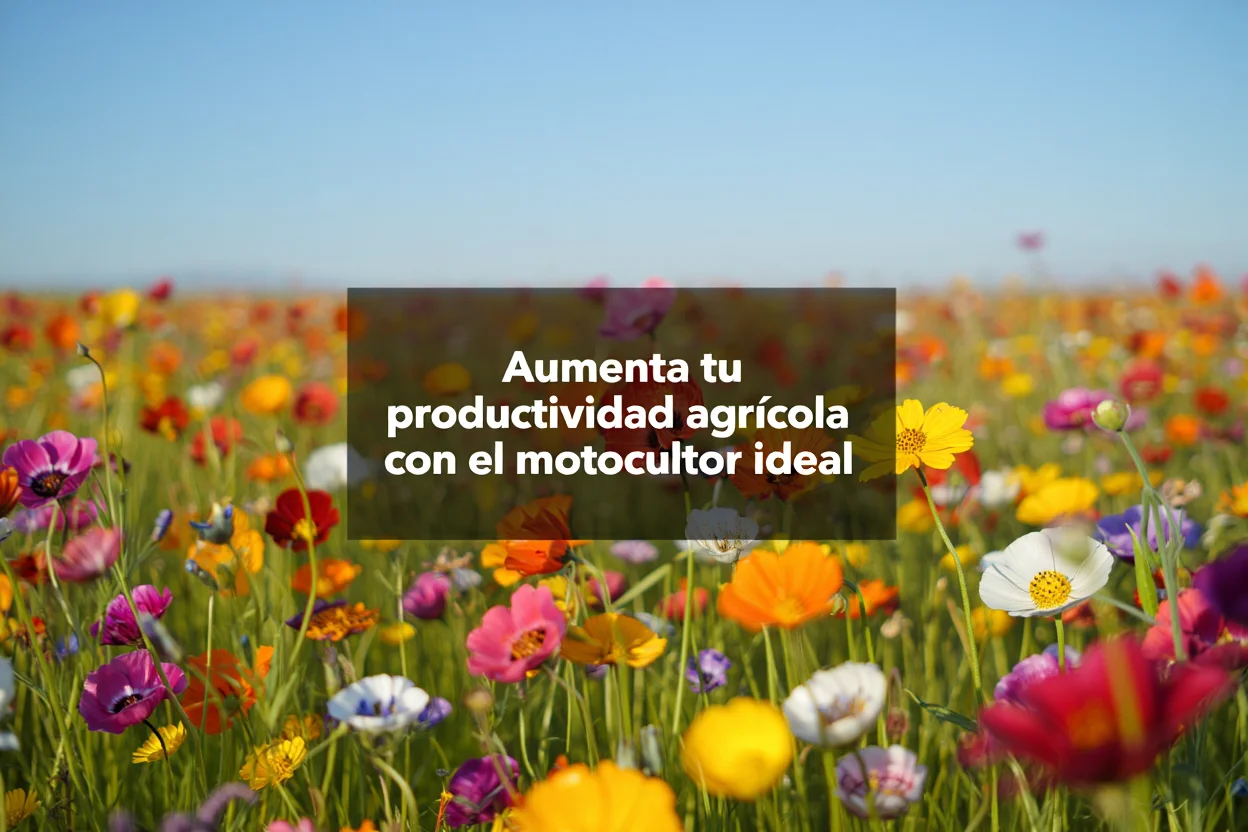 Cómo mejorar la productividad agrícola con el motocultor adecuado