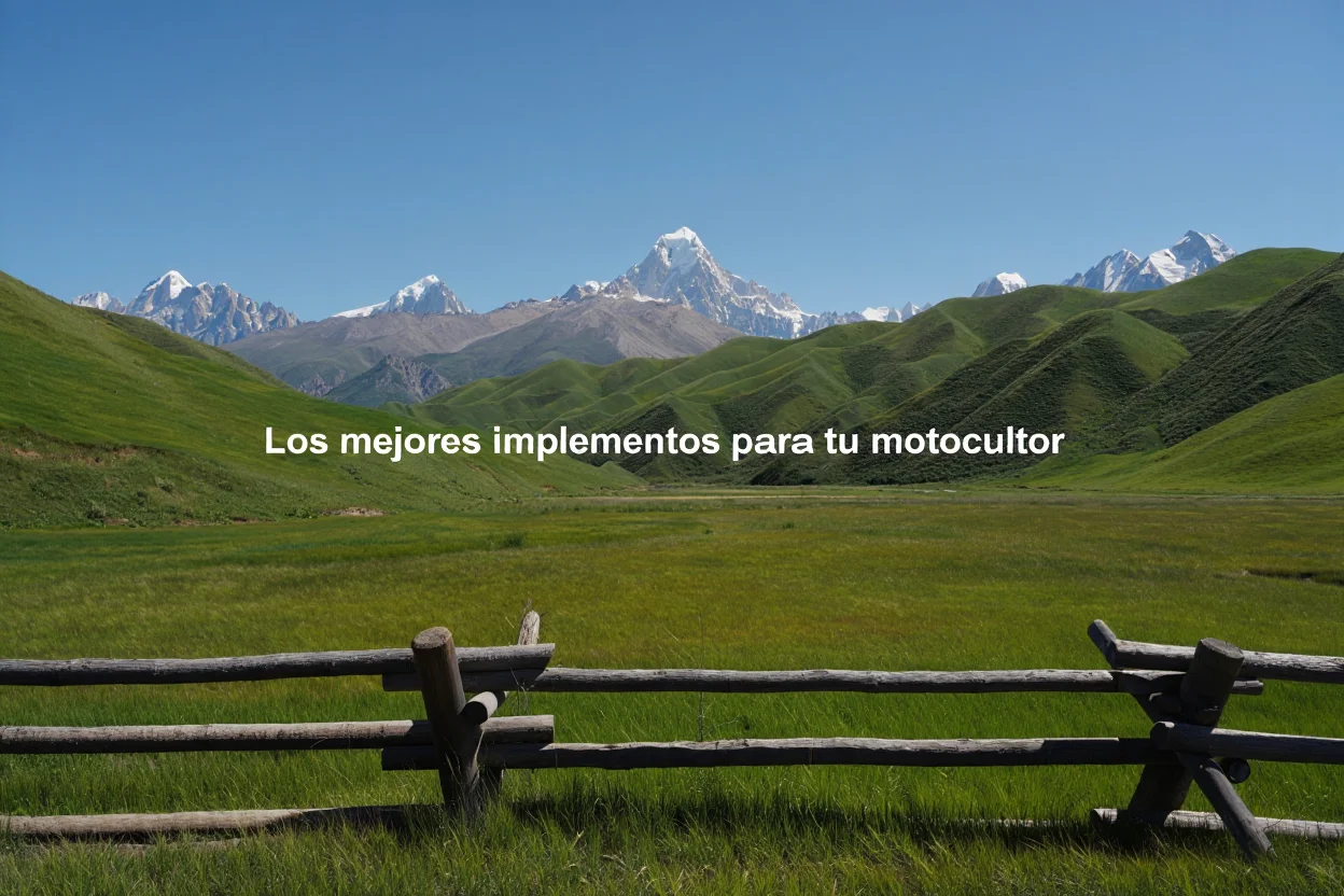 ¿Qué implementos funcionan mejor con tu motocultor?